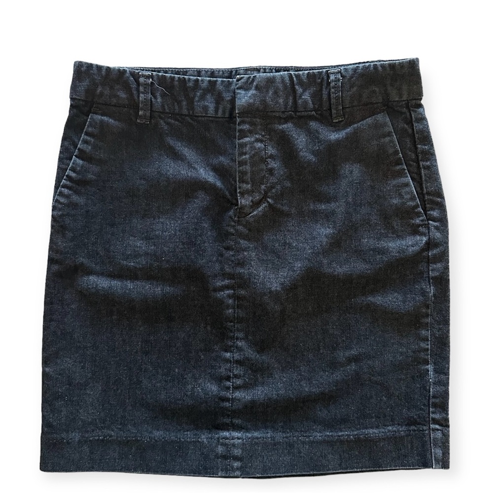 Gap-Blue Jean Mini Pencil Skirt-Dark wash-EUC-Sz 2